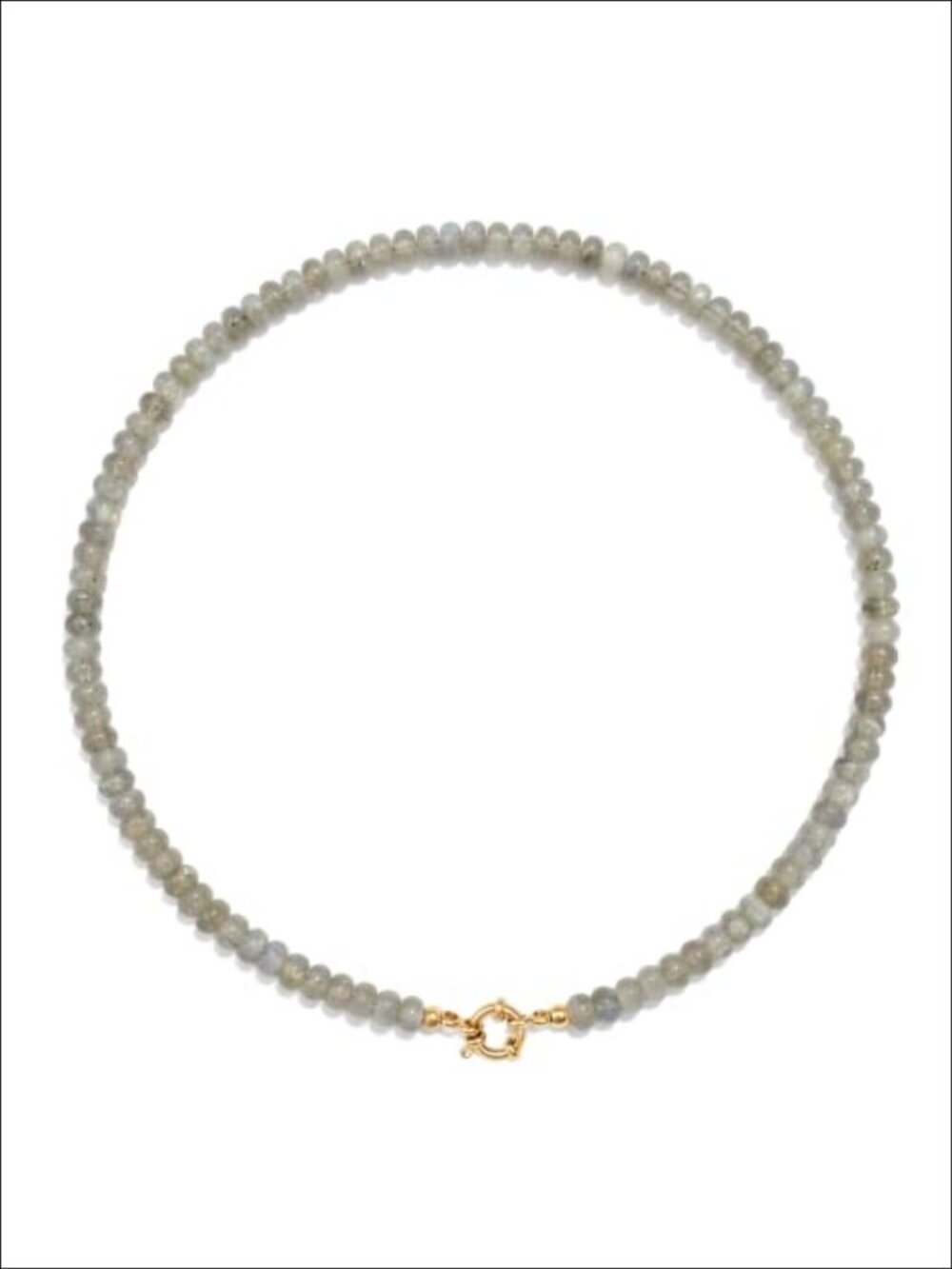 Boho Beaded Gemstone Choker Necklace Natural Stone Summer Beach Jewelry